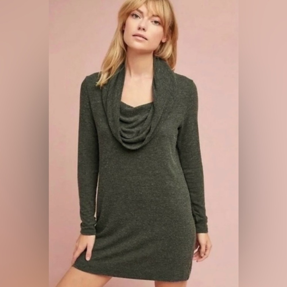 Anthropologie Michael Stars Convertible Cowl Neck Tunic Sweater Dress 🌴 - Picture 4 of 8